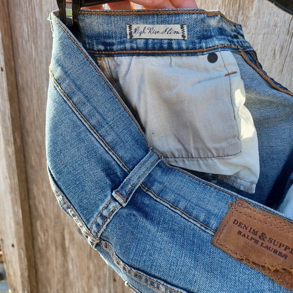 RALPH LAUREN DENIM SUPPLY , HIGH RISE SLIM SIZE 27 - Picture 7 of 9